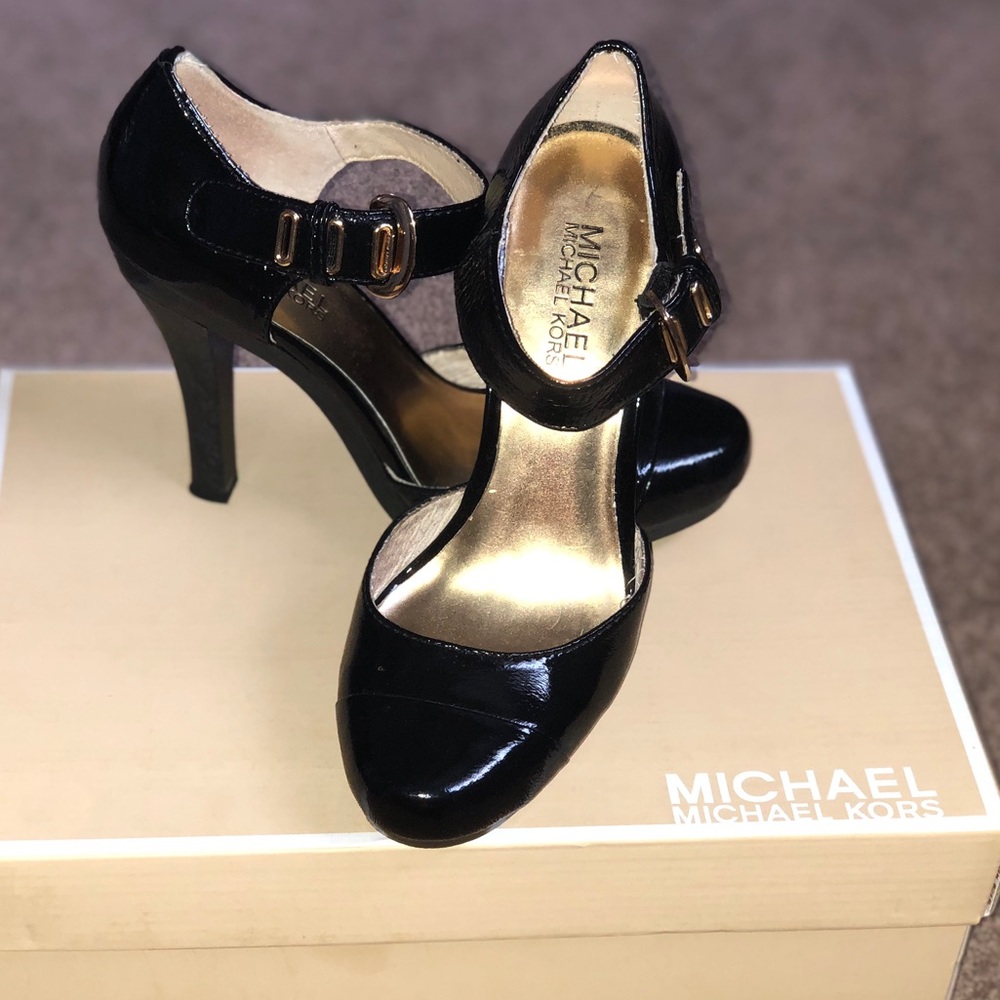 Michael Kors Black Patent Heels